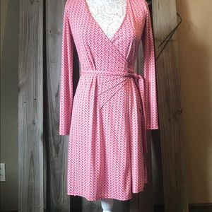 NWOT-The Limited red white wrap dress dress